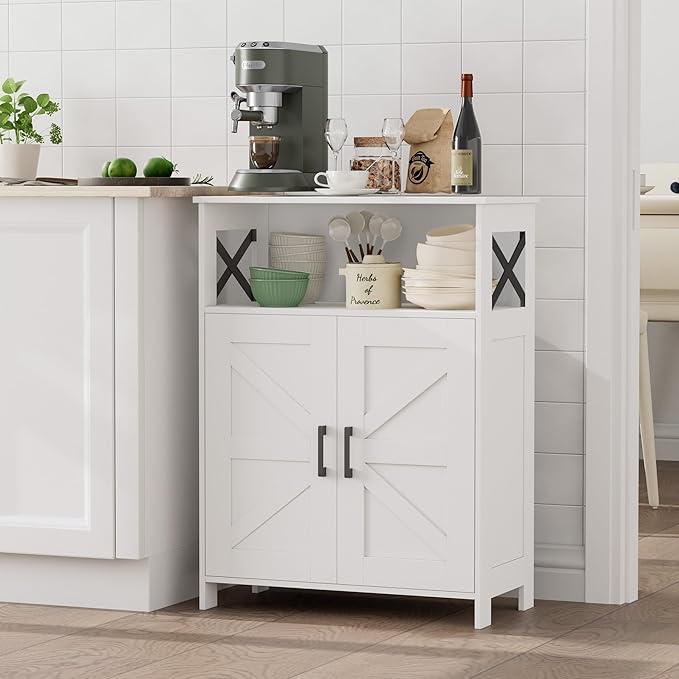Homhedy Farmhouse Bathroom Storage Cabinet - Image 7