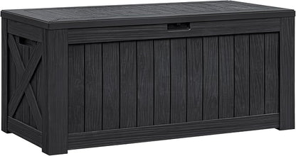 Flamaker Resin Deck Box 120 Gallon Waterproof Large Outdoor Storage Box | by Flamaker