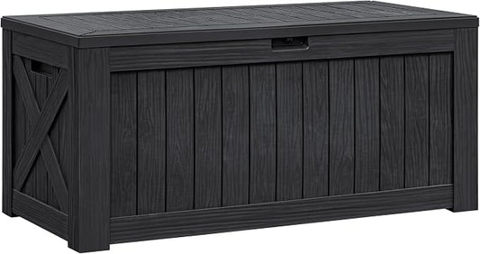 Flamaker Resin Deck Box 120 Gallon Waterproof Large Outdoor Storage Box | by Flamaker