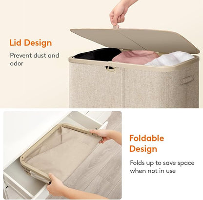 Lifewit 185L 3 Section Laundry Hamper - Image 8