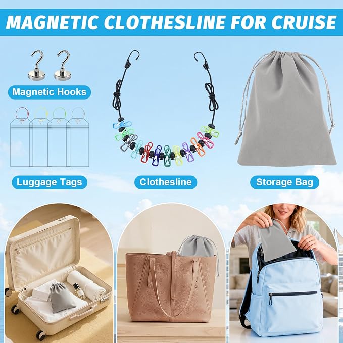 Travel Clothesline for Cruise Retractable Clothesline - Image 7
