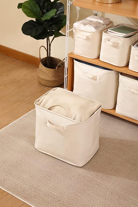 Decorative Basket Rectangular Fabric Storage Bin Organizer Basket - Image 5
