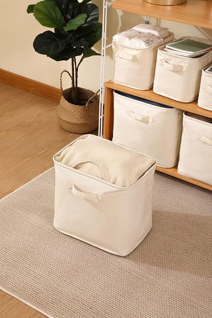 Decorative Basket Rectangular Fabric Storage Bin Organizer Basket - Image 5