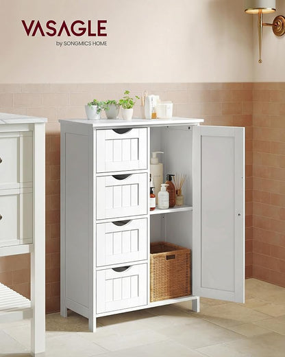VASAGLE Storage Cabinet with Drawers, Freestanding Floor Cabinet with Door - Image 2