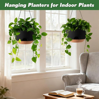 4-Piece Set of 8-Inch Hanging Planters - Image 4