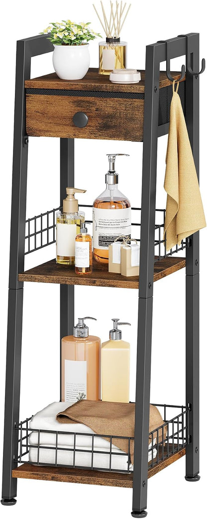 3-Tier Narrow Ladder Shelf by Gewudraw