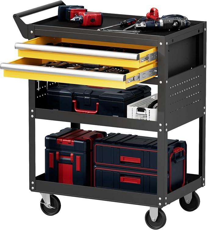 5 -Tier Heavy Duty Rolling Tool Cart on Wheels by VDEVY