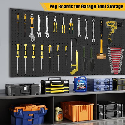 PBHEPJ 6 Pcs Metal Pegboard Panels, Heavy Duty Peg Boards - Image 9