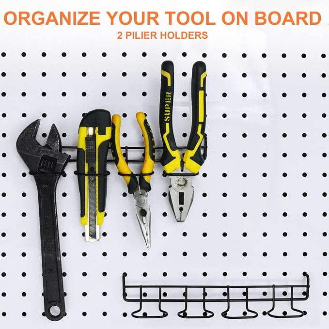 16 Pack Pegboard Utility Hooks, Peg Board Holders & Rack - Image 8