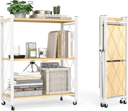 black leopard 3-Tier Foldable Shelf by FoldableStorageShelves