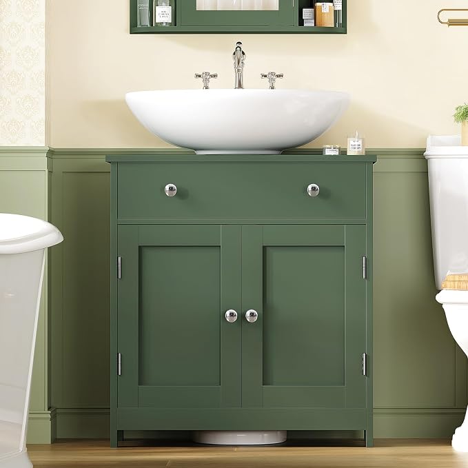 TEENFON Pedestal Sink Storage Cabinet - Image 2