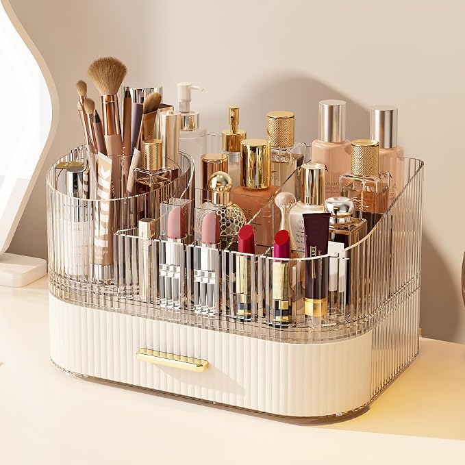 ROWNYEON 360 Rotating and Stackable Makeup Organizer - Image 5