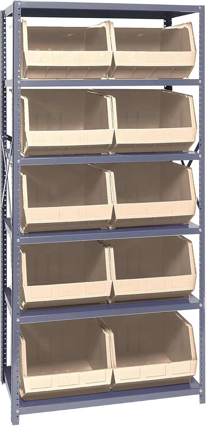 Quantum Storage Systems QSBU-270IV Giant Open Hopper Steel Shelving System by QuantumStorageSystems