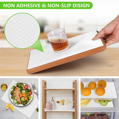 White Shelf Liners for Kitchen Cabinets Non Adhesive Drawer Liner for Bathroom - Image 7