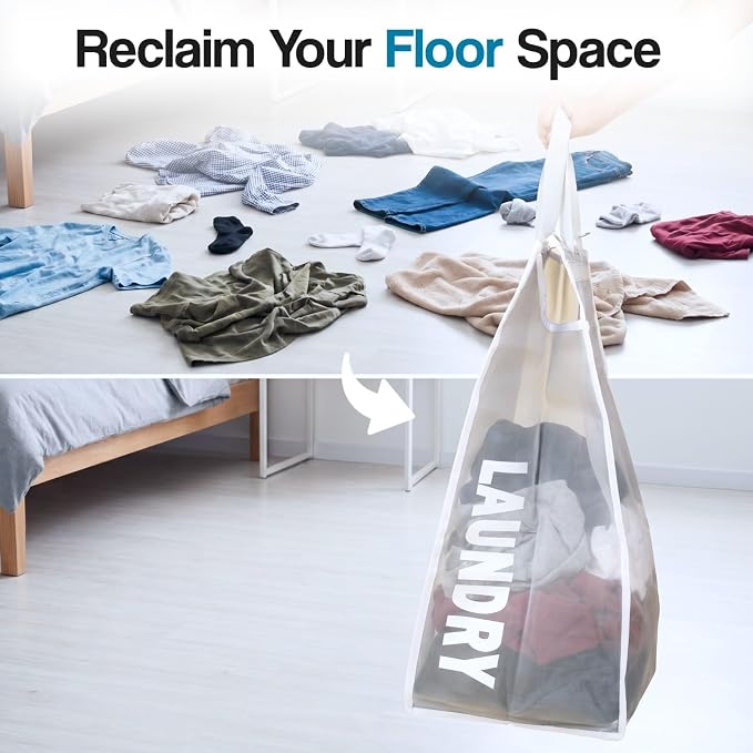 Hanging Laundry Hamper Bag for Closet – Space Saving hanging basket - Image 9
