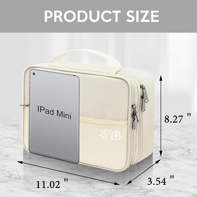 CILLA Electronic Organizer Travel Case, Travel Cord Organizer Case Portable - Image 2