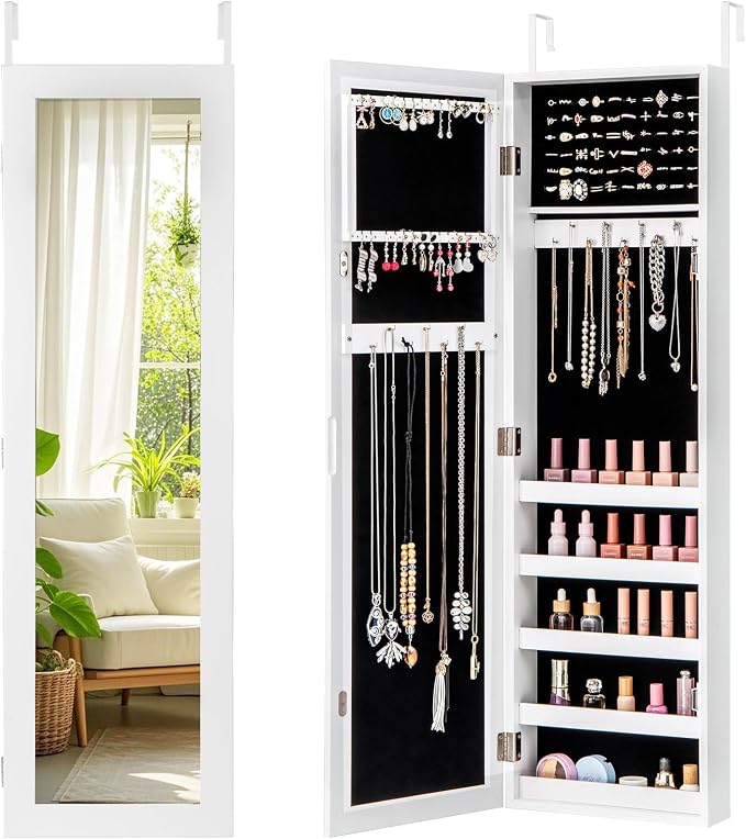 Giantex Wall or Door Mounted Jewelry Cabinet by Giantex