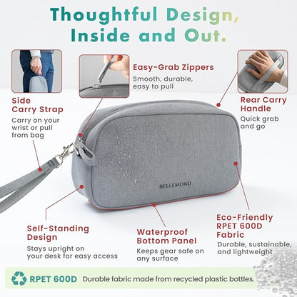 BELLEMOND Tech Organizer Pouch for Travel | Electronics Organizer Case for - Image 5