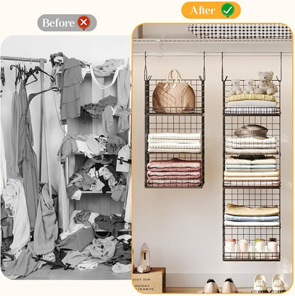 Yuyetuyo 5 Tier Closet Hanging Organizer and Storage Separable Hanging Closet - Image 9