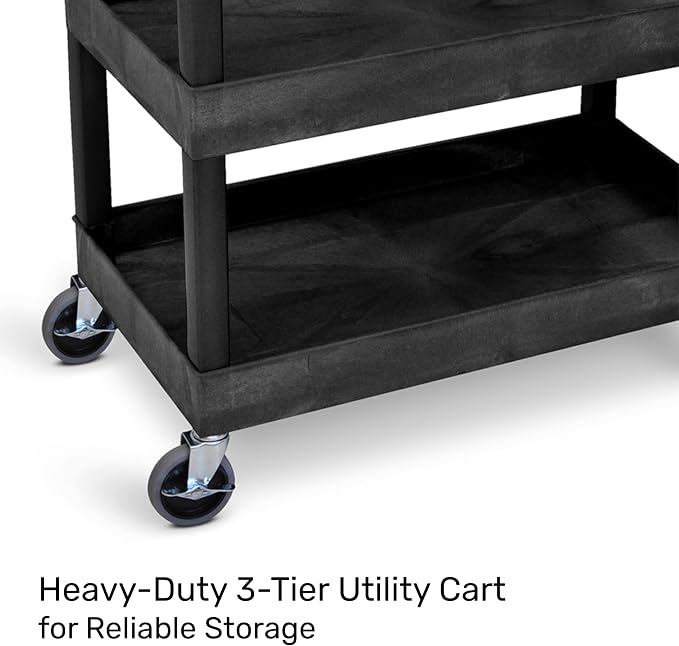 Tubstr 3-Tier Rolling Utility Cart - Image 2
