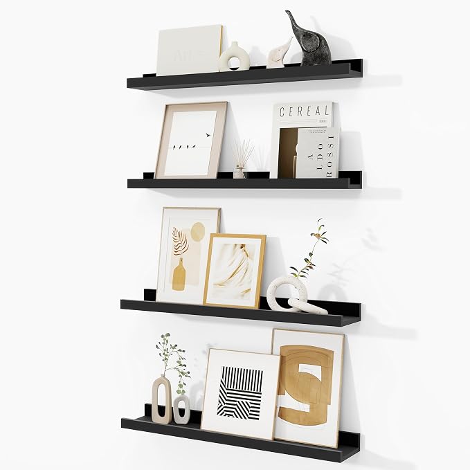 Fun Memories Picture Ledge Shelf, 24 Inch Picture Shelves by FunMemories