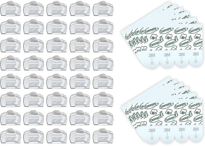 Command Outdoor Light Clips, 40 Clear and 48 Strips, Damage Free Hanging - Image 9