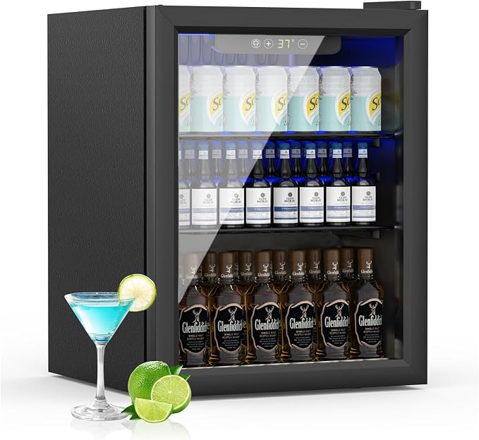 1.7 Cu.ft Beverage Refrigerator Cooler, 72 Cans Mini Fridge by Unknown