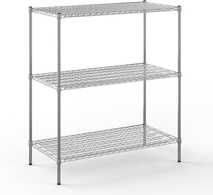 24" Deep x 48" Wide x 54" Height Wire Shelving Kit | 3-Tier | NSF Commercial by Regal+Altair