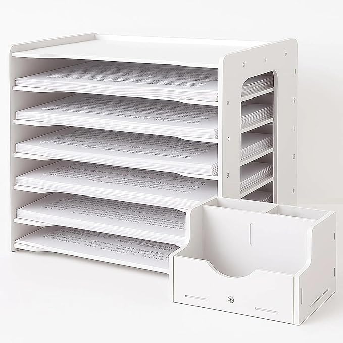 Extra Large A3 Paper Storage Unit, 11x17 Paper Organizer, Tiered Stationery by Unknown