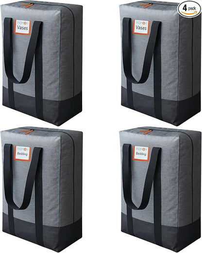 4 Pack Moving Bags Heavy Duty, Storage Bags by HOMOH