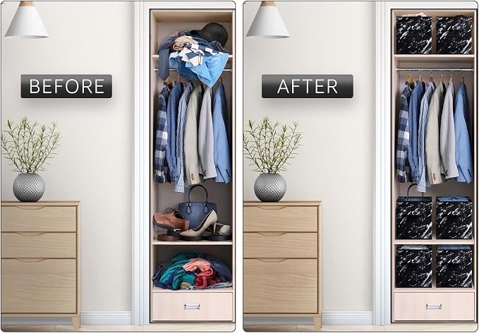 Sorbus Collapsible Fabric Storage Cubes - Image 6