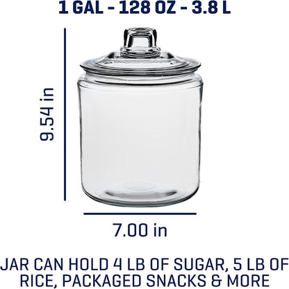 Anchor Hocking Heritage Hill 1 Gallon Glass Jar - Image 2