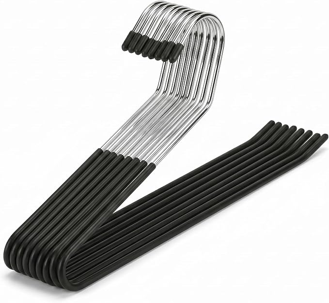 Open Ended Pants Hangers Non Slip – 40 Pack Metal Pant Hangers by Unknown