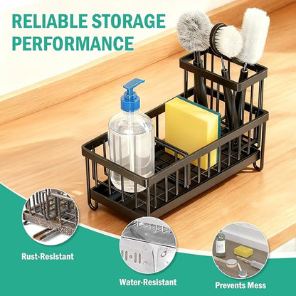 2 Pack Sponge Holder for Kitchen Sink, Sink Caddy Organizer - Image 5