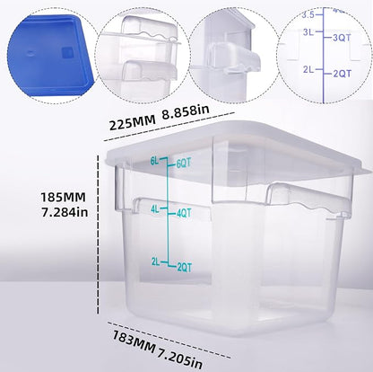 2 Pack Square Food Storage Container - Image 3