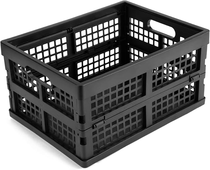 Eslite 16L Plastic Collapsible Storage Crates, Folding Crates Storage - Image 2
