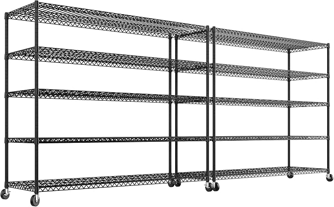REIBII Storage Shelves 3200 LBS Capacity Wire Shelving by REIBII