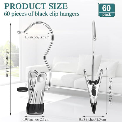 Yinder Boot Hangers Clips Laundry Hooks Hanging Stainless Steel Clothes Pins - Image 2
