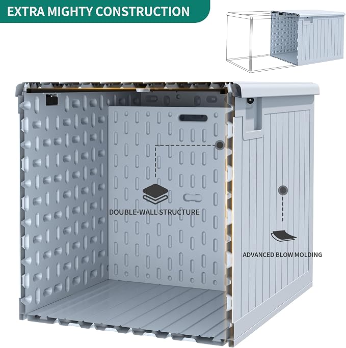 YITAHOME 180 Gallon Double-Wall Deck Box - Image 2