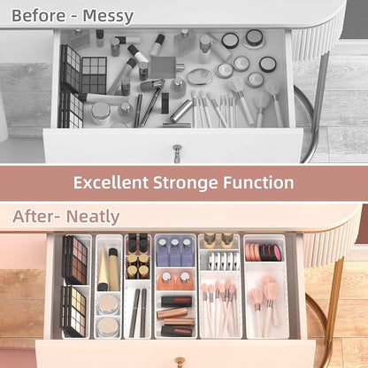 6 PCS Desk Drawer Organizer, Bathroom Drawer Organizer Trays - Image 4