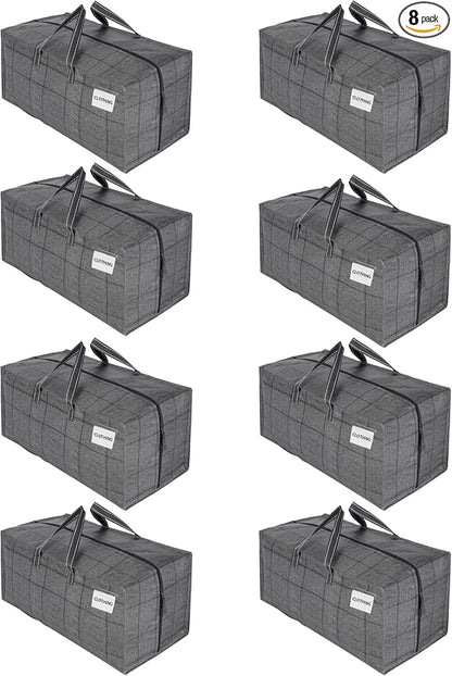 VENO 8 Pack Moving Bags w/Backpack Straps, Heavy Duty, Moving Boxes Alternative by Veno