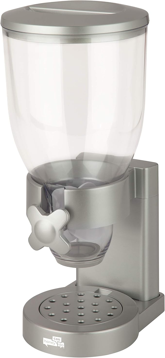 Honey-Can-Do Zevro Indispensable Single Dry Food Dispenser – Countertop Cereal - Image 3