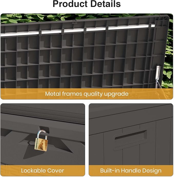 Patiolife 100 Gallon Resin Deck Box - Image 5