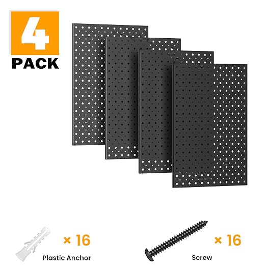 Pegboard Smith Metal Pegboard Panels, Wall-Mounted Pegboard Organizer System - Image 7