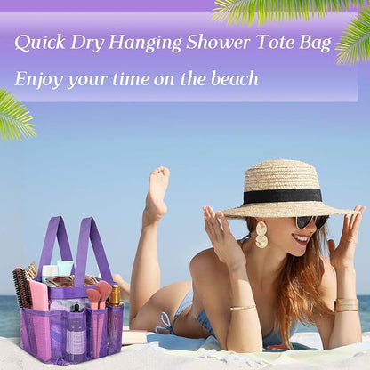 Hillban 4 Pcs Mesh Shower Caddy Portable Shower Caddy - Image 5