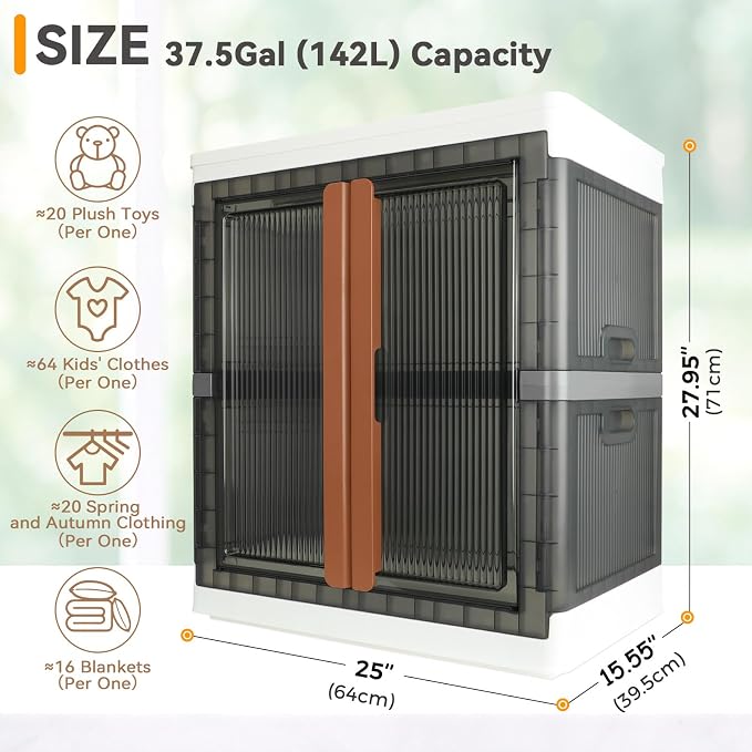 Wardrobe, Collapsible Storage Cabinet, Useful Box - Image 2