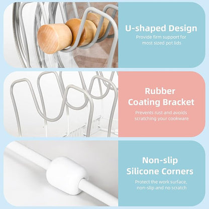 ROOHUA Pot Rack Organizer -Expandable Pot and Pan Organizer - Image 4