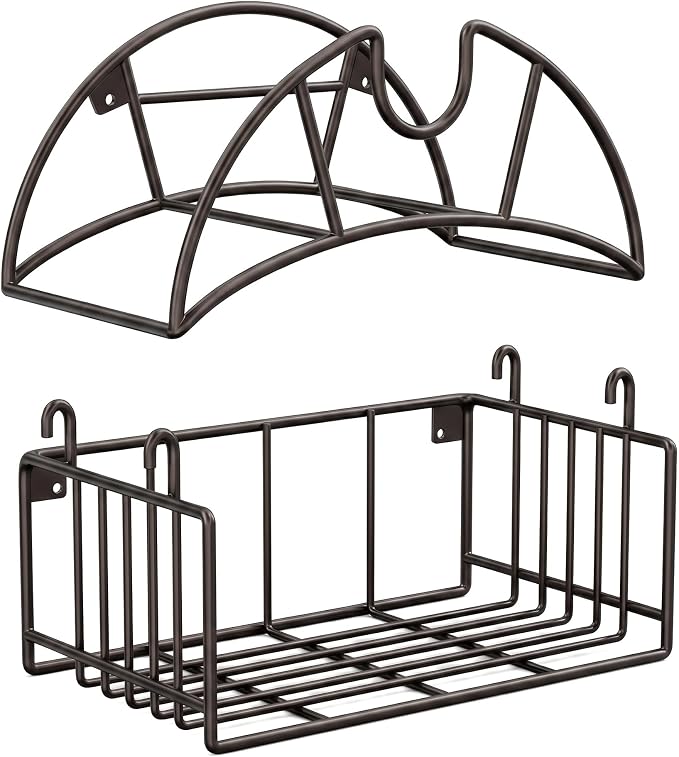 Garden Hose Holder, Wall Mounted Metal Garden Hose Holder by Unknown