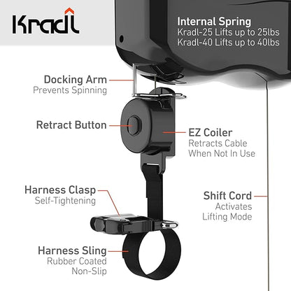 Kradl - Ceiling Mount Bike Lift and Rack. Bicycle Storage Hoist Without - Image 5