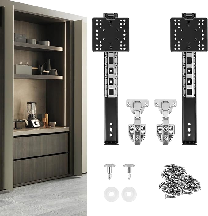 YJINGRUI Cabinet Pocket Door Slide 18 inch, Pocket Door Slides by YJINGRUI